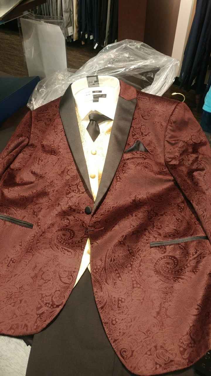 Did you let the groom choose his and the groomsmen's atire? - 1