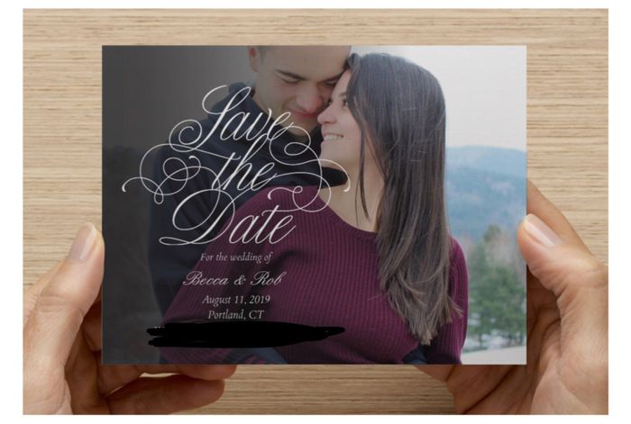 Save-the-dates: photo or no photo? - 1