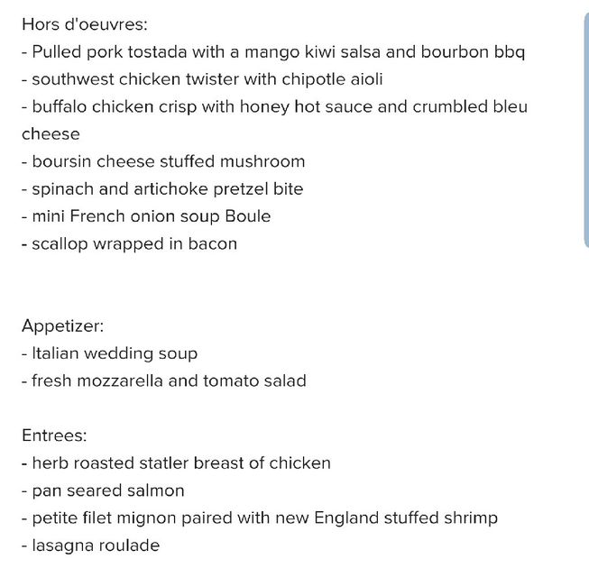 Reception Catering 1