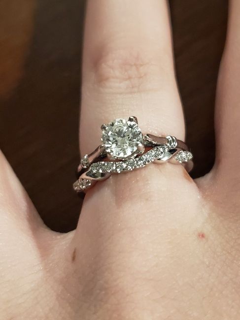 Ladies with solitaire rings, i want to see your wedding  band! 7