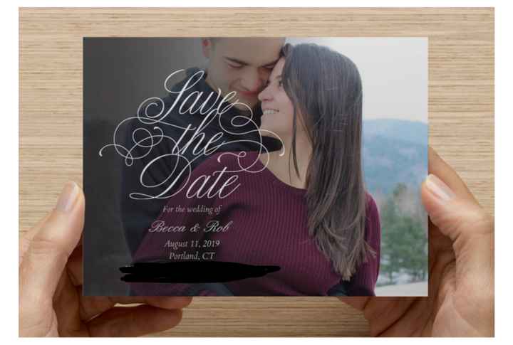 Save-the-dates: photo or no photo? - 1