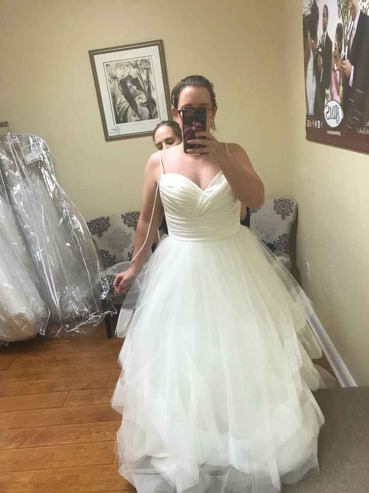 Short Brides with Ball Gown Gown Silhouette - 1