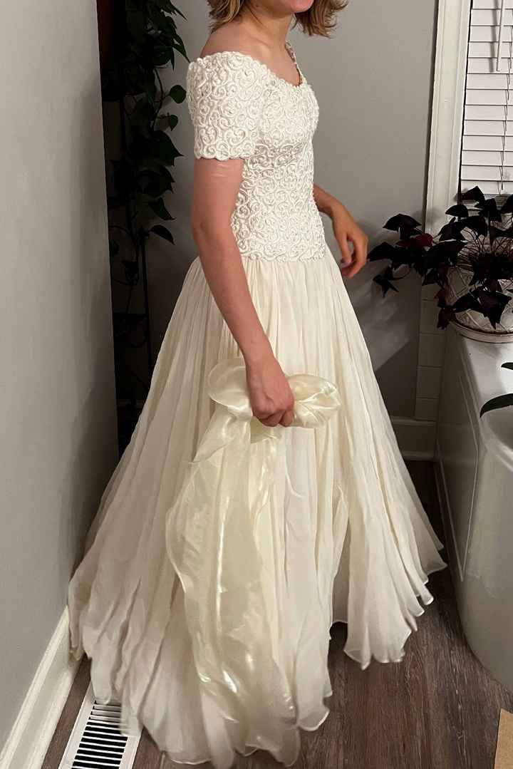 My Mother's Dress - i love it and it fits so well but is it too 90's? - 1