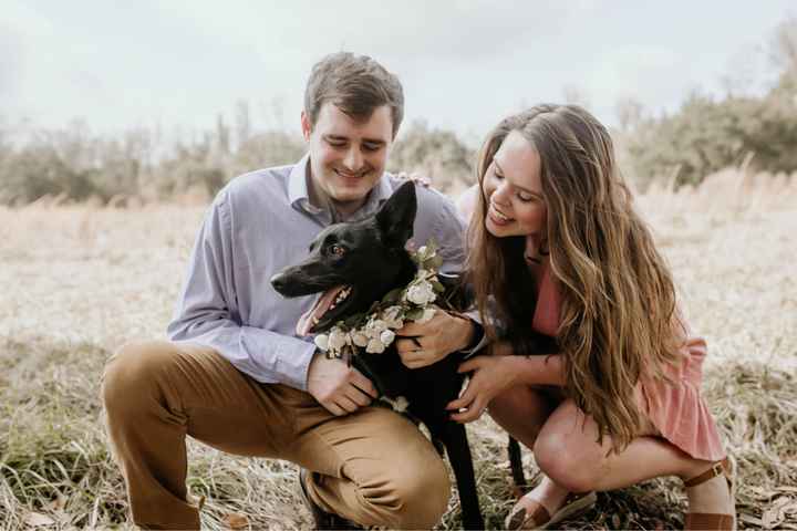 Engagement pics with our pup!!! - 2