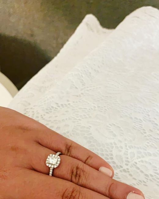This is mine..cushion cut halo