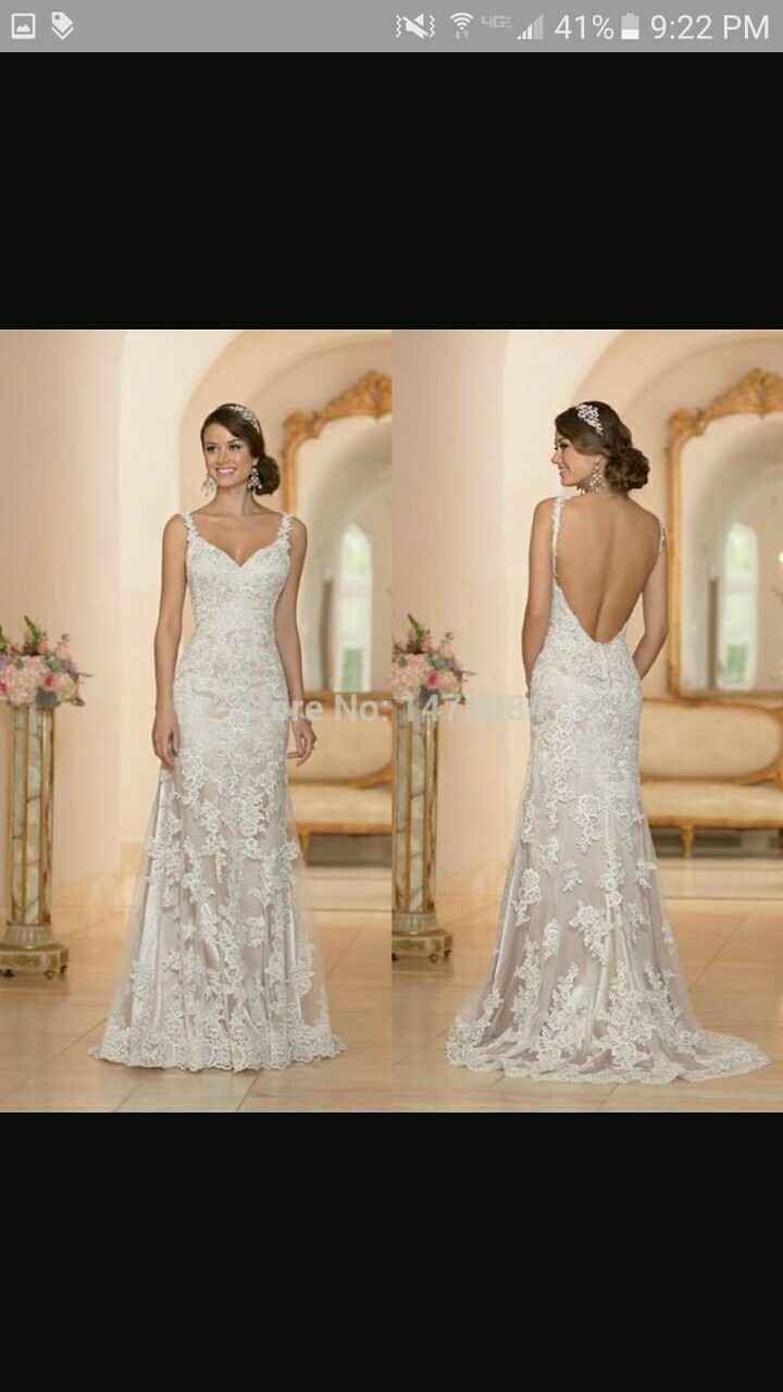 Let me see what you're wearing on your wedding day