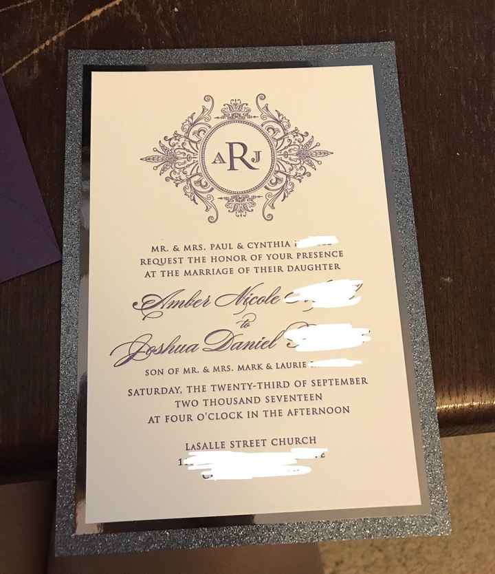 I'll show you mine if you show me yours...invitations, I mean.