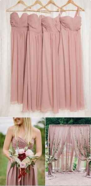 Dusty Rose Bridesmaid Dress