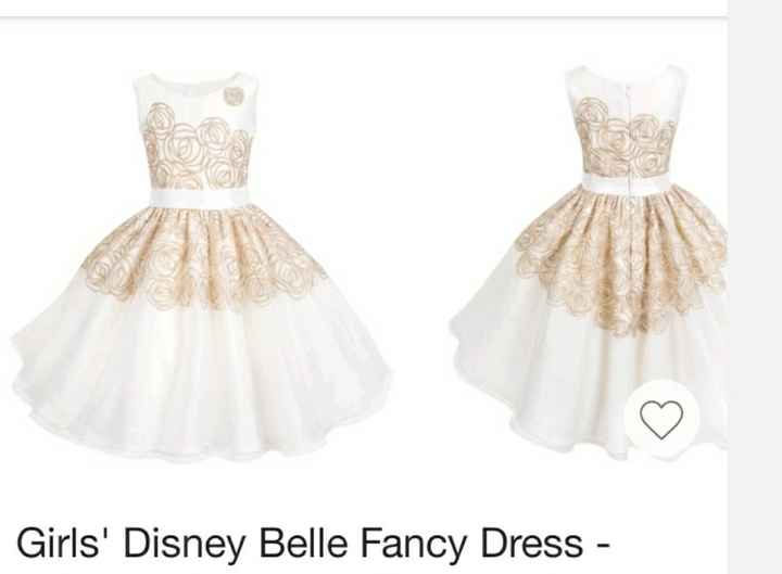 Flower girl dress for Disney themed wedding - 1