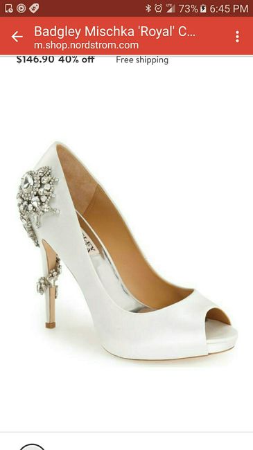 I bought my wedding shoes!