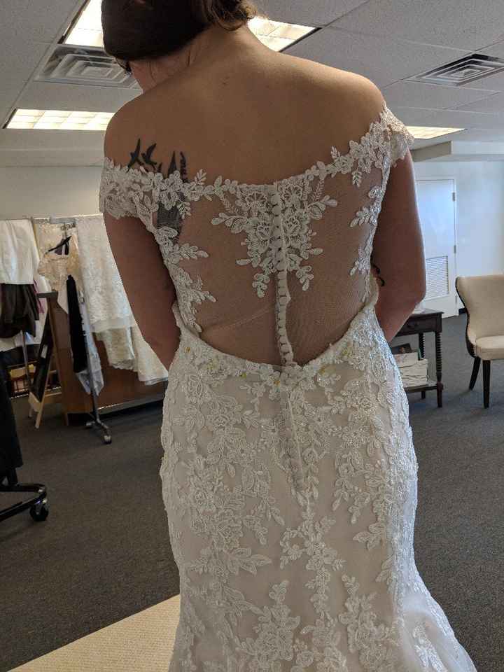 Does your wedding dress have lace, beading, or both? - 3