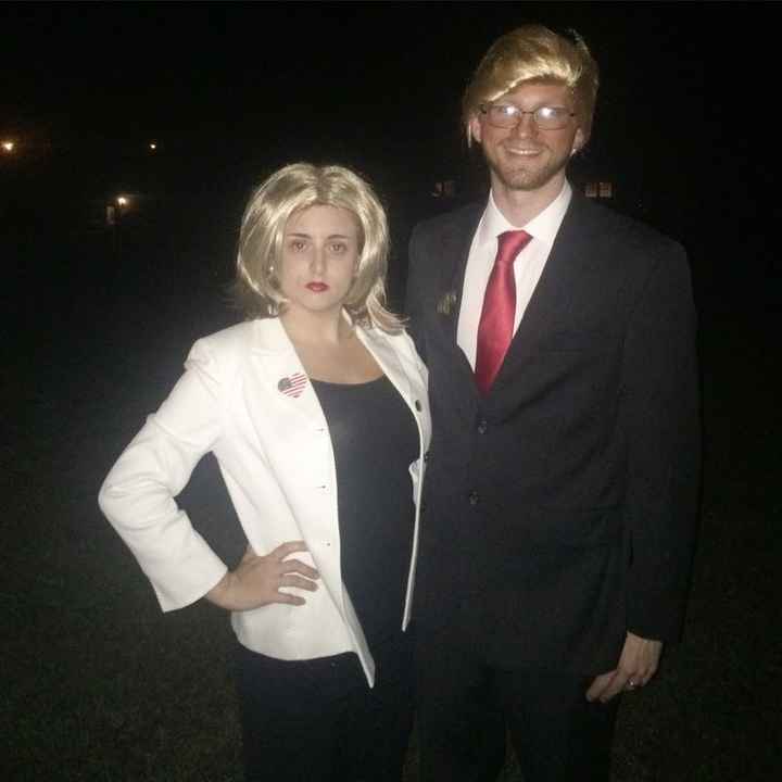 Happy Halloween post a pic of you and your fiancé in costumes