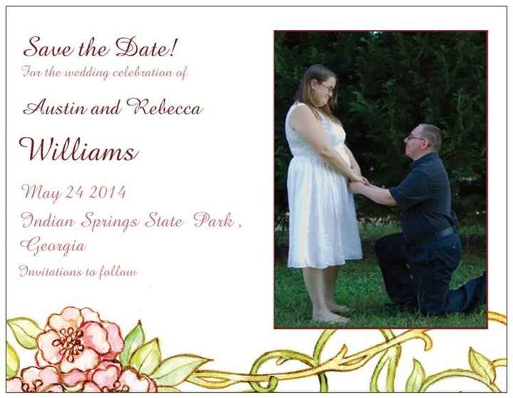 Save the dates , What ya'll think ** PICTURES {updated in comments}