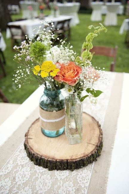 reception idea mason jars