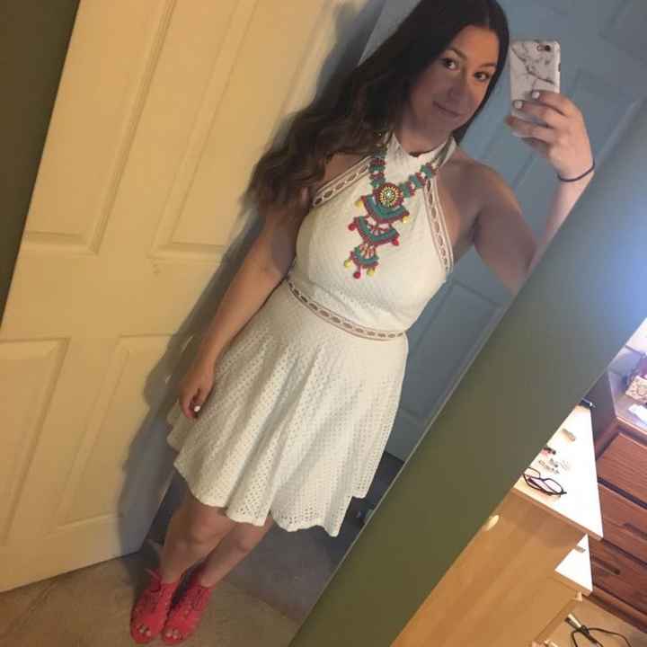 Bridal shower dress