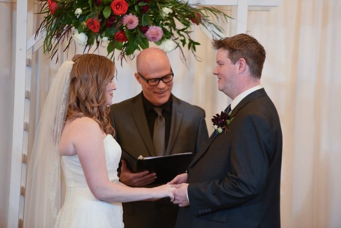 Our officiant is a friend of ours