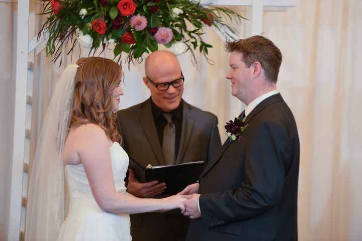 Our officiant is a friend of ours