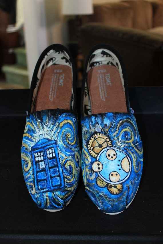 @aspiecat - found some shoes i think you'd like! dr. who/van gogh