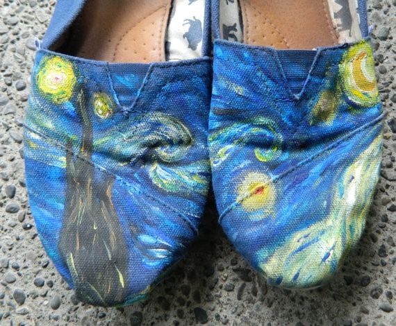 @aspiecat - found some shoes i think you'd like! dr. who/van gogh