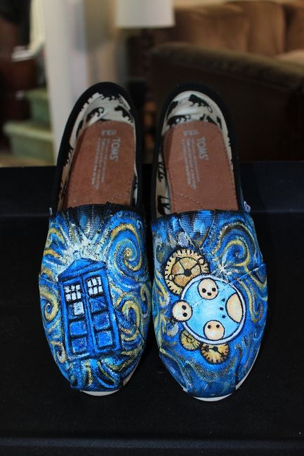 @aspiecat - found some shoes i think you'd like! dr. who/van gogh