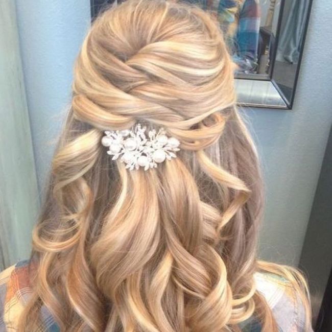 Half Up Wedding Hair Pictures - 2