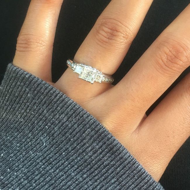 Still getting use to a ring on my finger!