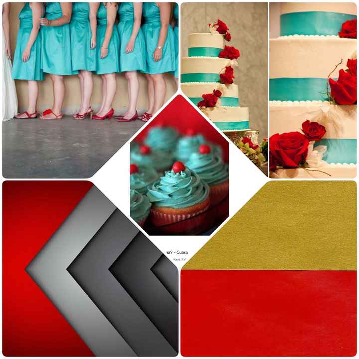 Red wedding dress - 1