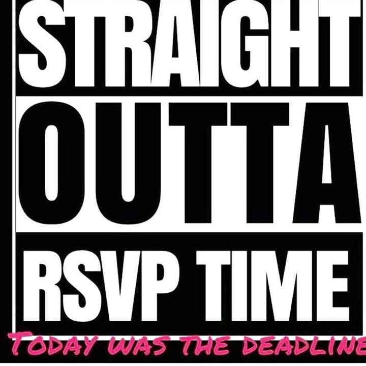 What to do with guests who DONT RSVP?