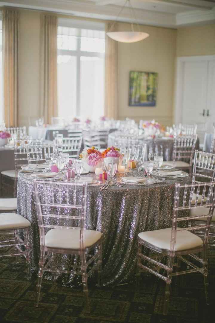 Sequin tablecloths