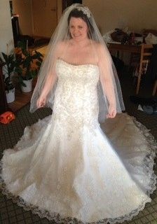 My Dress is coming along!! Veil help