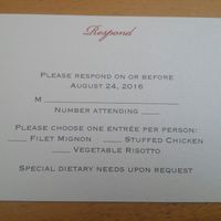 RSVP responses and declines