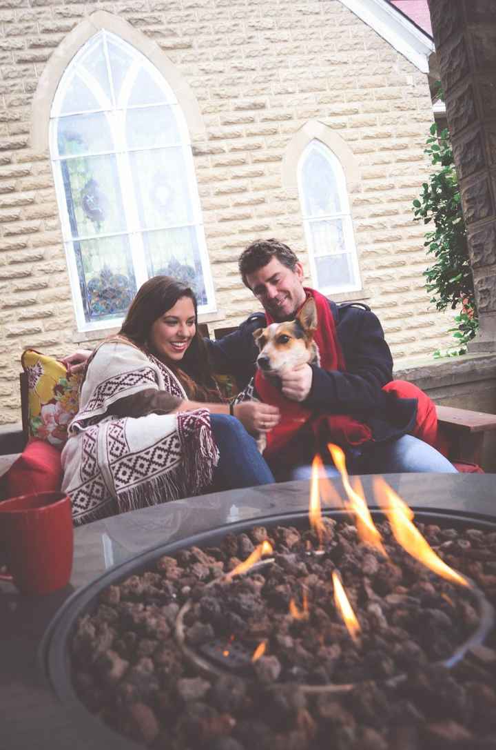 We did two outfits: one casual, one formal. This was our casual(ish) one. He wore a button down with