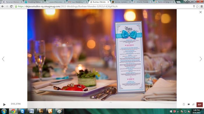 Wedding Menus?! Show me yours?