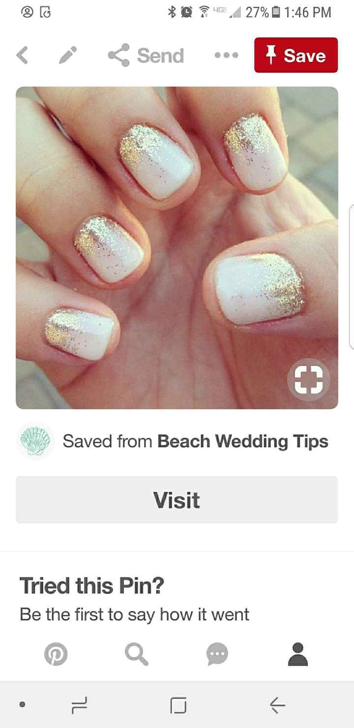  Beach wedding nails - 1