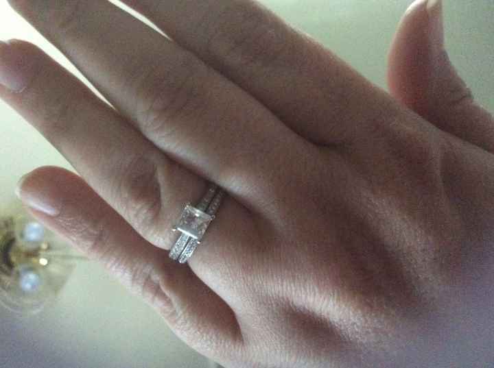 Will you please show me your wedding band if you have a solitaire?