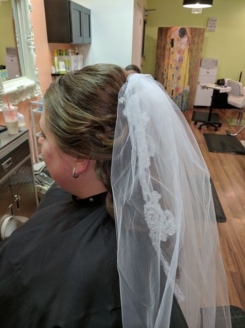 Hair and make up trial. Followed by dress