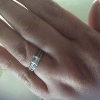 Will you please show me your wedding band if you have a solitaire?