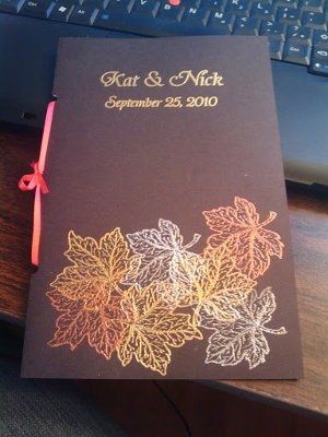 DIY Ceremony Programs - Pics