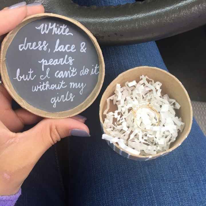 Proposing to my Bridesmaids