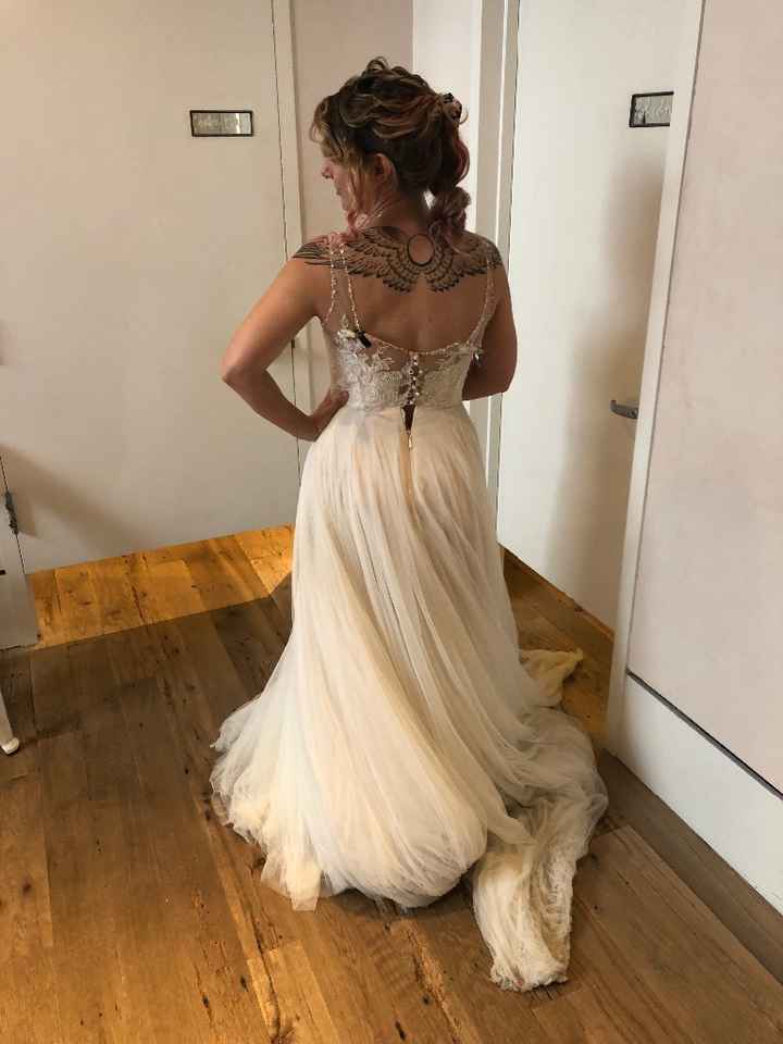 Back of dress
