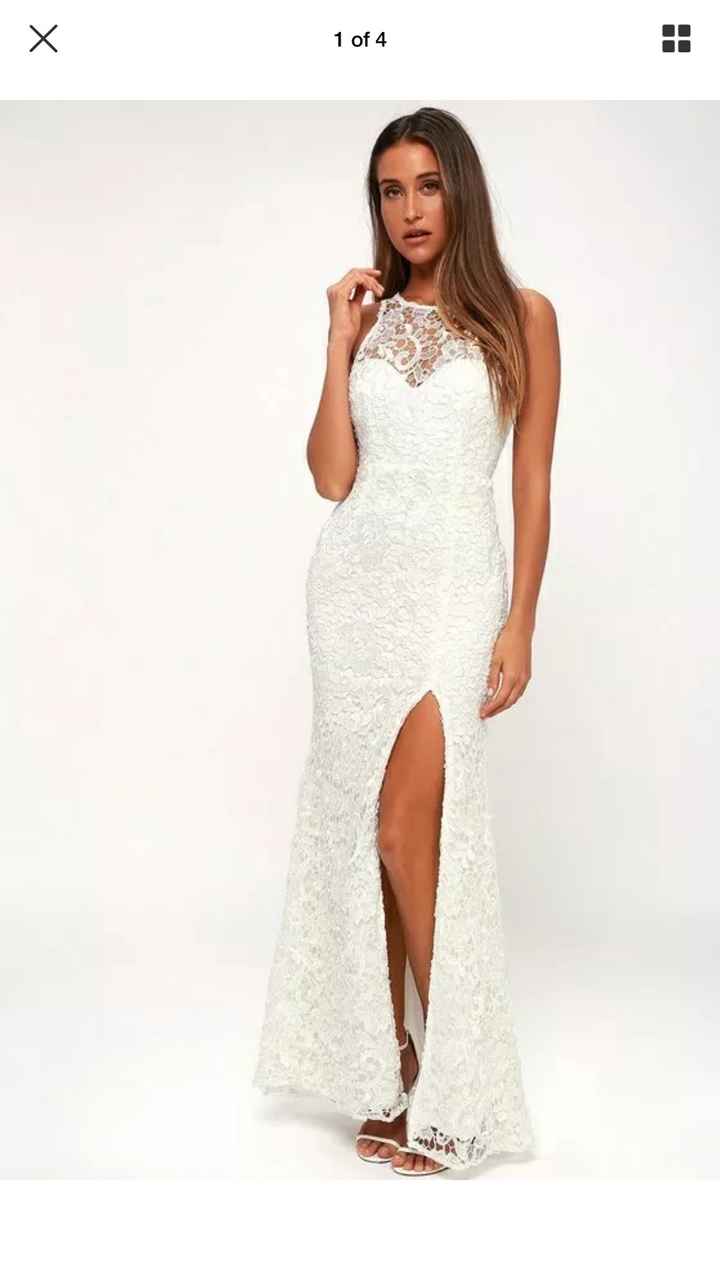 Wedding dress from Lulus 4