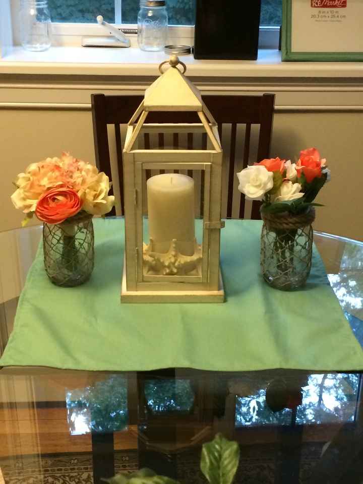 Centerpiece/ Beach theme. Thoughts?!