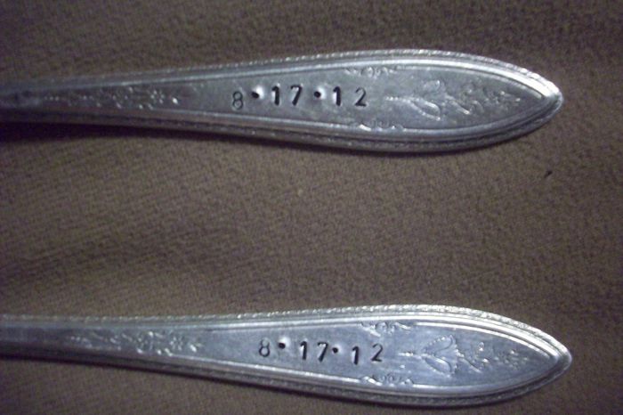 My Set of Custom Cake Forks