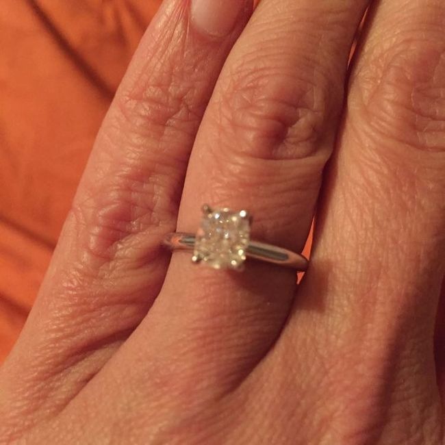 Still getting use to a ring on my finger!