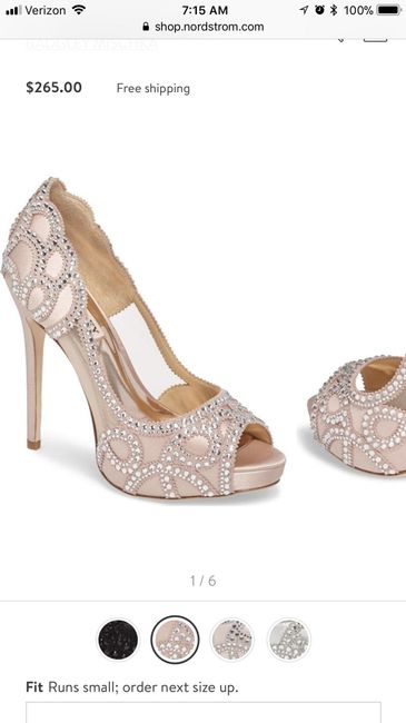 I bought my wedding shoes!