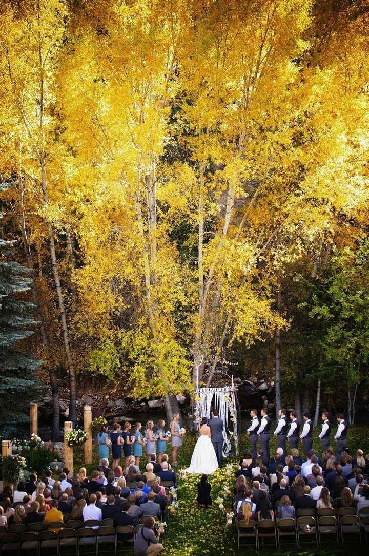Input please! Colors and centerpieces for fall mountain wedding