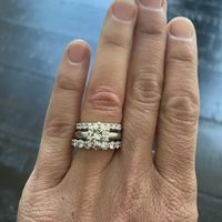 Wedding bands - 2 or 1? - 1