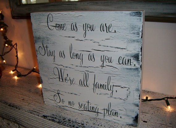 Is anyone else NOT having a seating chart?