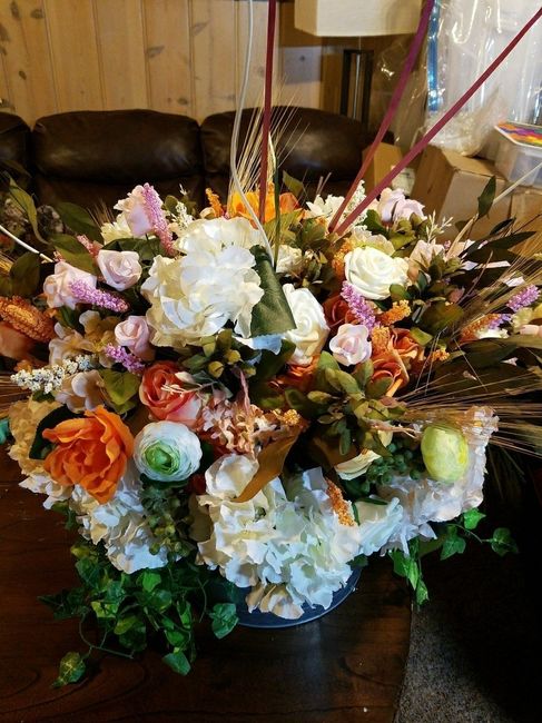 Finished my flower arrangements !!