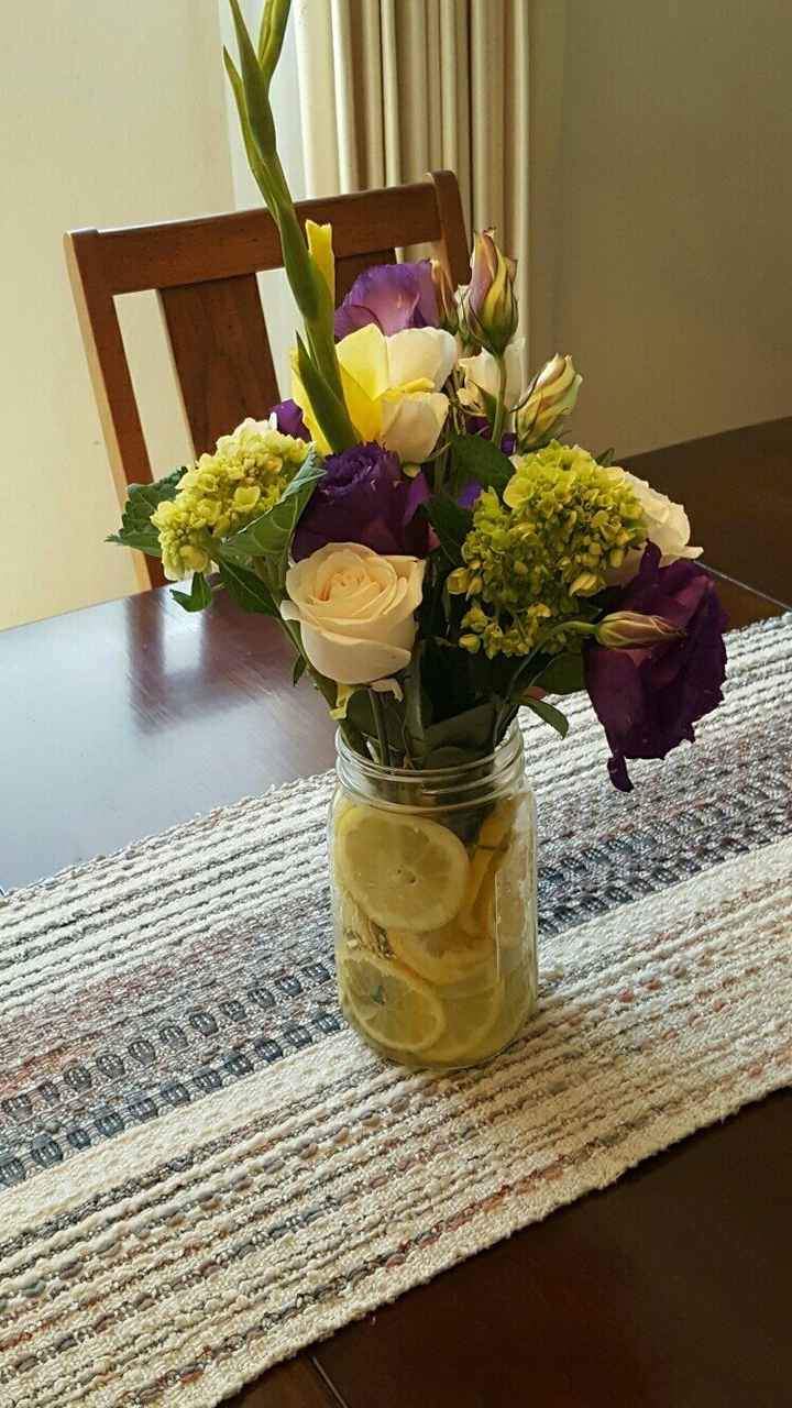 Trial run of centerpiece